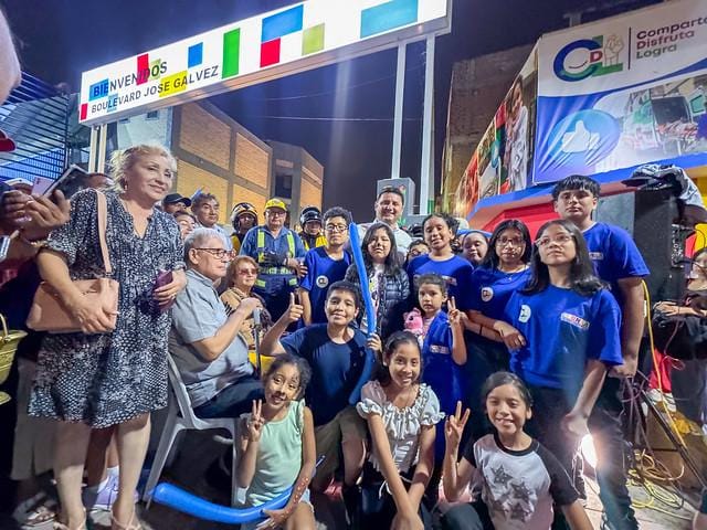 Inauguración del Boulevard José Gálvez